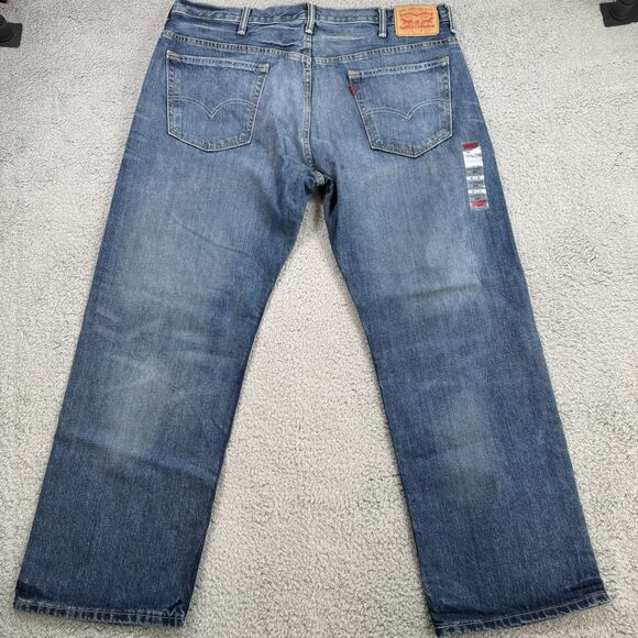 S Levi 569 Jeans Men's 38x30 Loose Straight Fit Comfort Medium Wash Denim - Picture 7 of 12